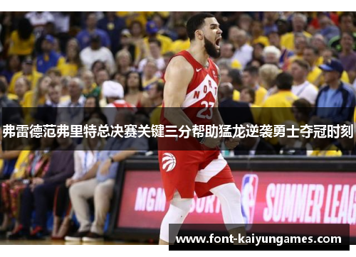 弗雷德范弗里特总决赛关键三分帮助猛龙逆袭勇士夺冠时刻