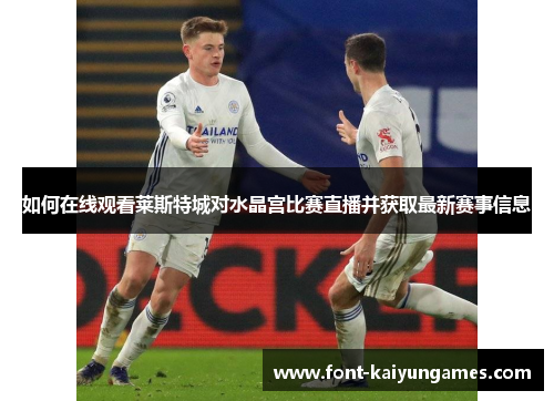 如何在线观看莱斯特城对水晶宫比赛直播并获取最新赛事信息